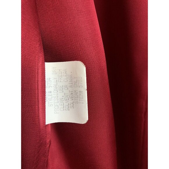 Vtg Eddie Bauer Red Wool Womens Sz M / L Barn Chore Toggle Jacket 80s Preppy - Picture 8 of 9